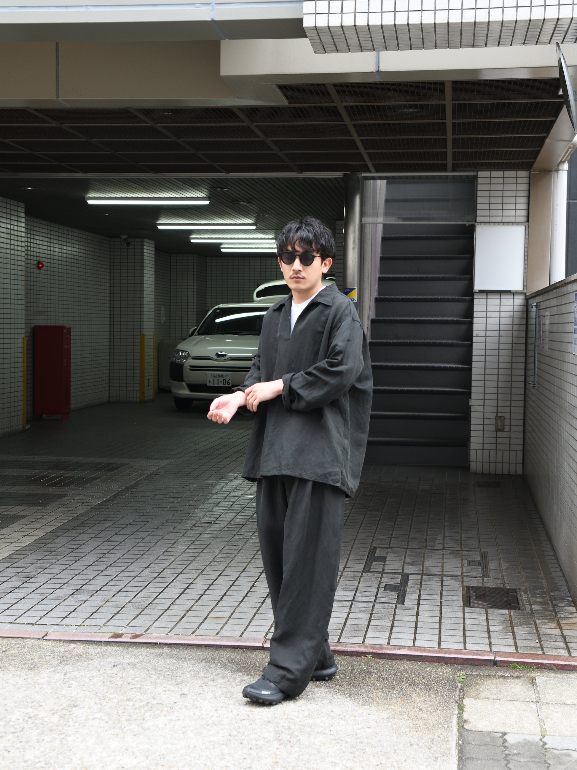 YOKE ヨーク Linen Silk Kersey Double Skipper Shirt YK26SS01208SH スキッパー シャツ シルク リネン 26SS 日本取り扱い 名古屋 丸の内 セレクトショップ THIRD PLACE サードプレイス