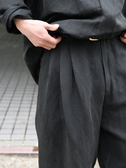 YOKE ヨーク Linen Silk Kersey 3Pleated Tapered Trousers YK26SS01209P ニット シルク リネン 26SS 日本取り扱い 名古屋 丸の内 セレクトショップ THIRD PLACE サードプレイス