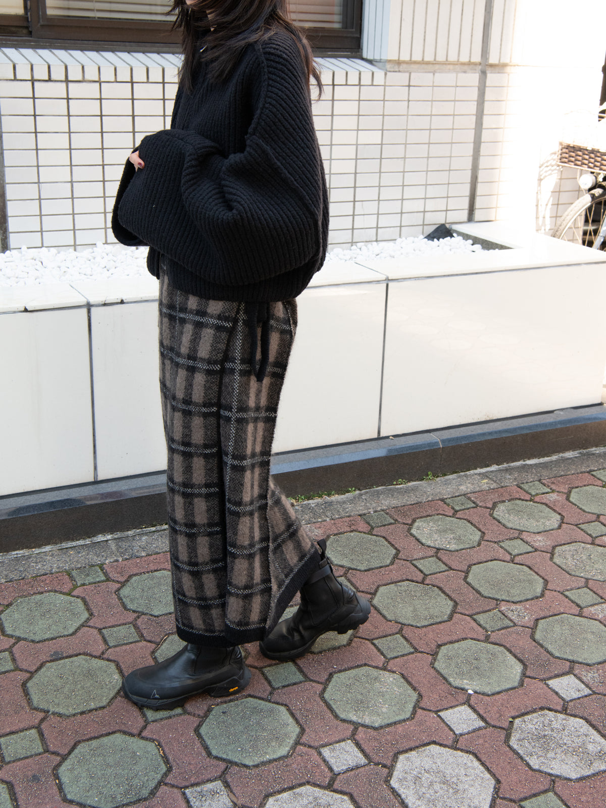 rus ルース COPERTA skirt BLACK TAUPE RU26AW036A ブラック トープ アルパカ メリノウール スペイン レディース 26FW 日本取り扱い 名古屋 丸の内 セレクトショップ THIRD PLACE サードプレイス