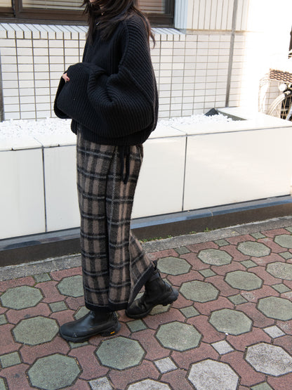 rus ルース COPERTA skirt BLACK TAUPE RU26AW036A ブラック トープ アルパカ メリノウール スペイン レディース 26FW 日本取り扱い 名古屋 丸の内 セレクトショップ THIRD PLACE サードプレイス