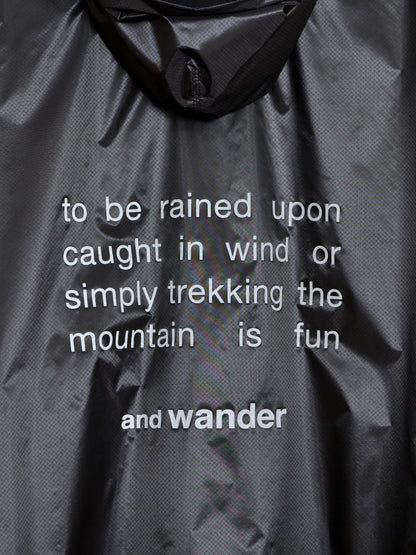 and wander アンドワンダー sil poncho 574-5977217 ポンチョ CORDURA コーデュラ アウトドア 快適 lightberge ライトベージュ 日本 名古屋 セレクトショップ THIRD PLACE サードプレイス 名古屋 愛知県 東海 セレクトショップ THIRD PLACE サードプレイス