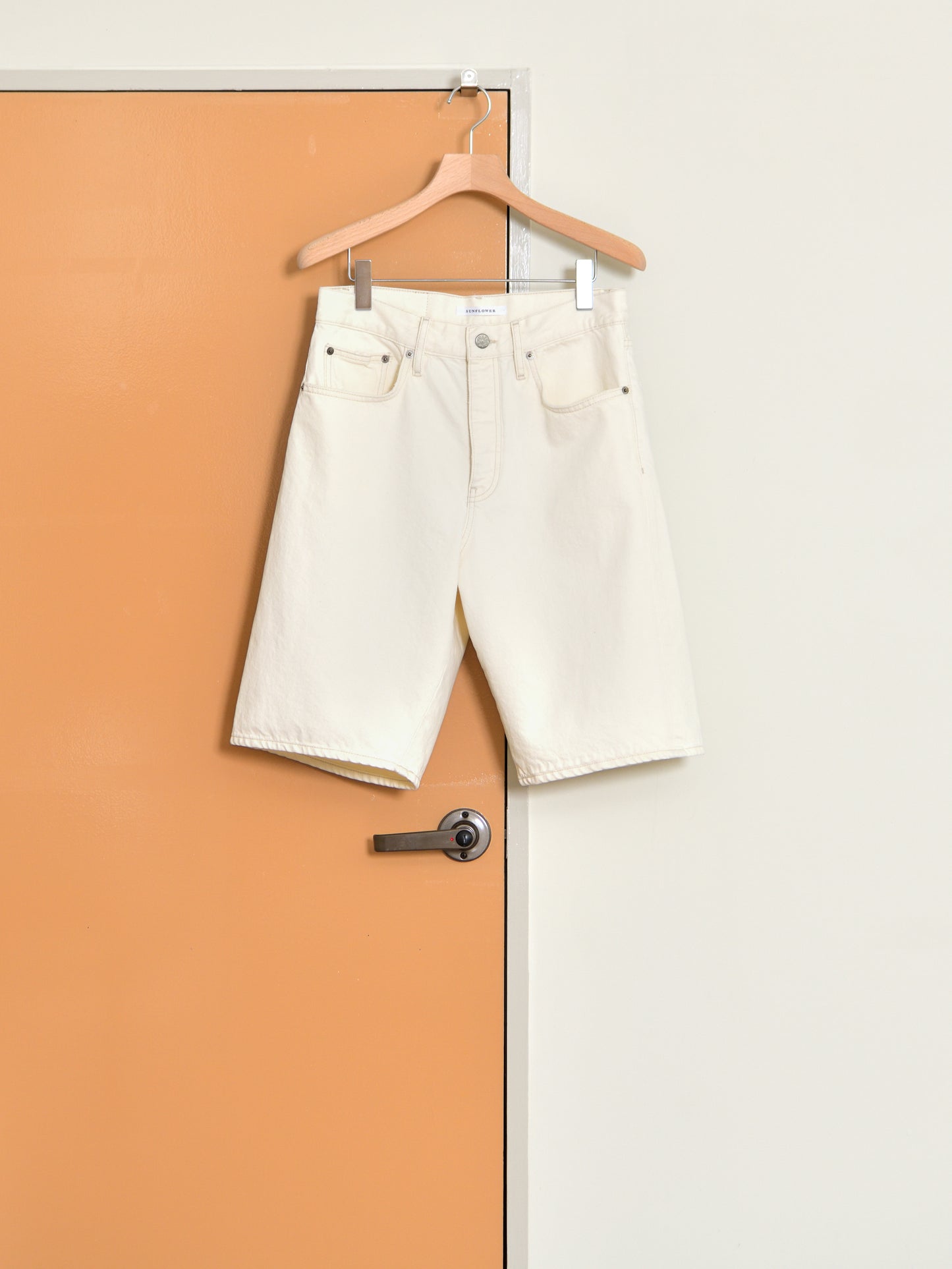 SUNFLOWER サンフラワー NEW BASE SHIRT 5156-1 WIDE TWIST SHORTS ショーツ ホワイト 定番 日本 名古屋 セレクトショップ THIRD PLACE サードプレイス 名古屋 愛知県 東海 セレクトショップ THIRD PLACE サードプレイス