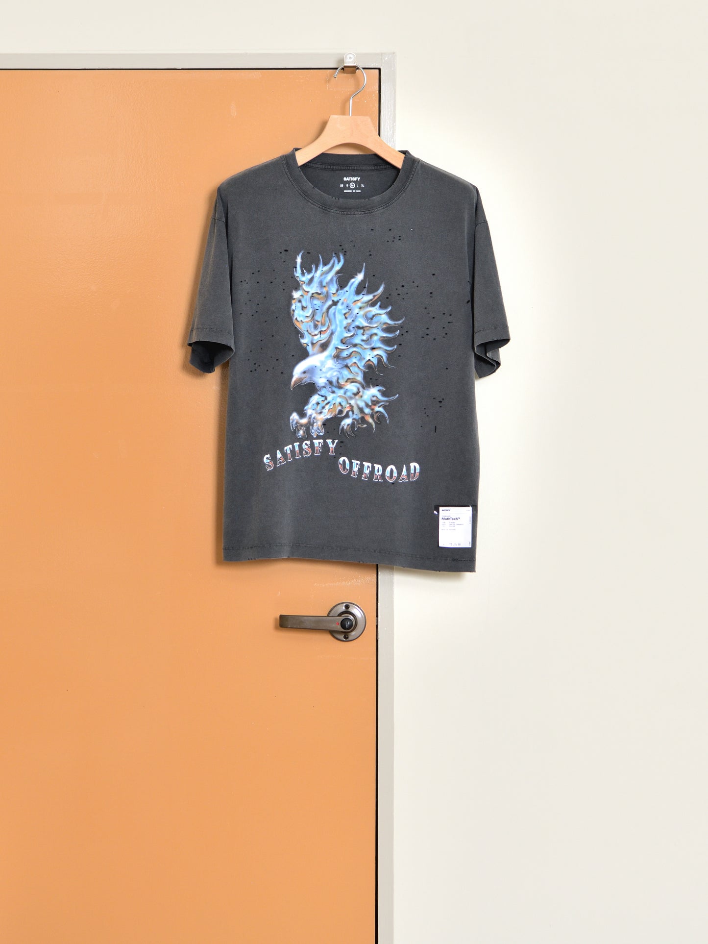 SATISFY サティスファイ MothTech T-shirt 11006-00A15 Tシャツ ランニング イタリア フランス 26ss AGEBLACK ヴィンテージ  ブラック 通販 愛知県 名古屋 丸の内 セレクトショップ THIRD PLACE サードプレイス