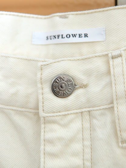 SUNFLOWER サンフラワー NEW BASE SHIRT 5156-1 WIDE TWIST SHORTS ショーツ ホワイト 定番 日本 名古屋 セレクトショップ THIRD PLACE サードプレイス 名古屋 愛知県 東海 セレクトショップ THIRD PLACE サードプレイス