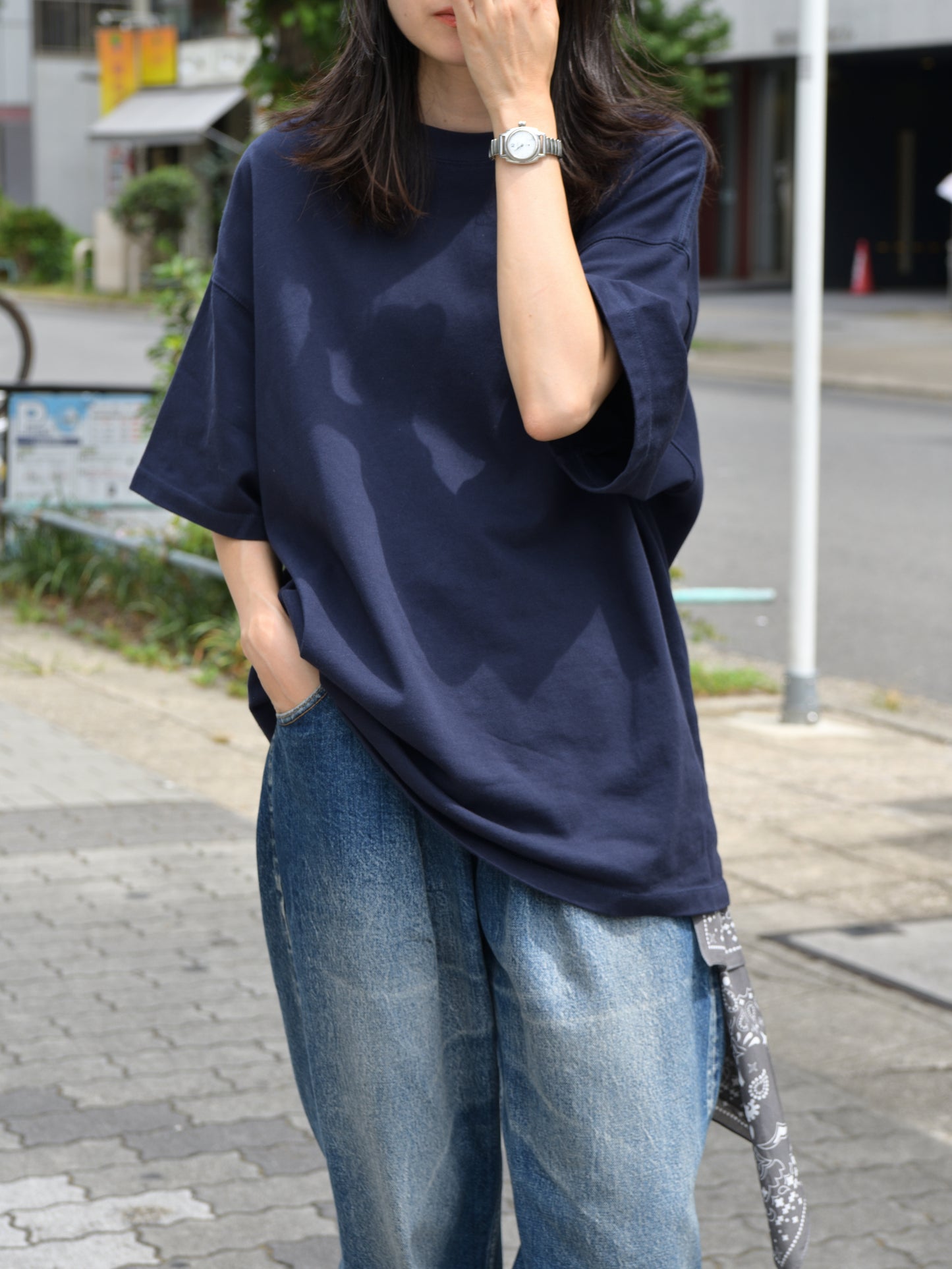 JERZEES × THIRD PLACE "Pack T-Shirt(WHITE / NAVY)"