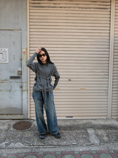 rus ルース KARAMU sweater GRAPHITE RU26AW021B グラファイト チャコール グレー カシミア アルパカ スペイン レディース 26FW 日本取り扱い 名古屋 丸の内 セレクトショップ THIRD PLACE サードプレイス