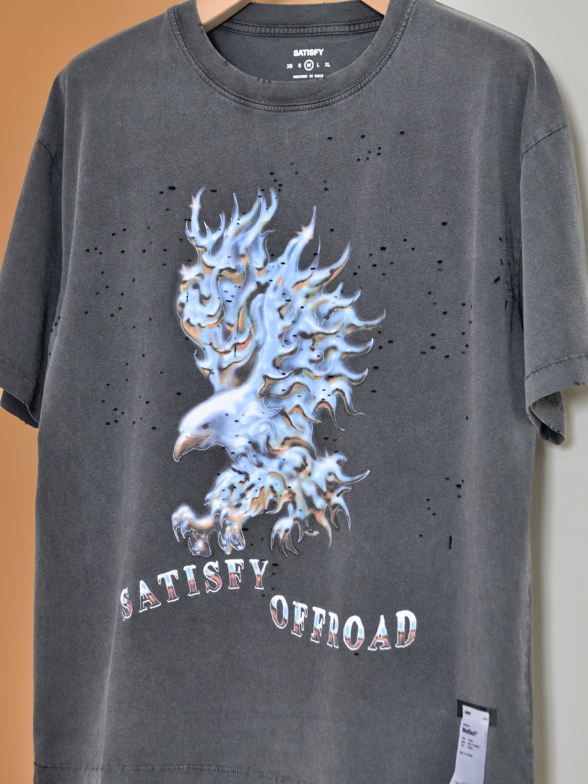 SATISFY サティスファイ MothTech T-shirt 11006-00A15 Tシャツ ランニング イタリア フランス 26ss AGEBLACK ヴィンテージ  ブラック 通販 愛知県 名古屋 丸の内 セレクトショップ THIRD PLACE サードプレイス