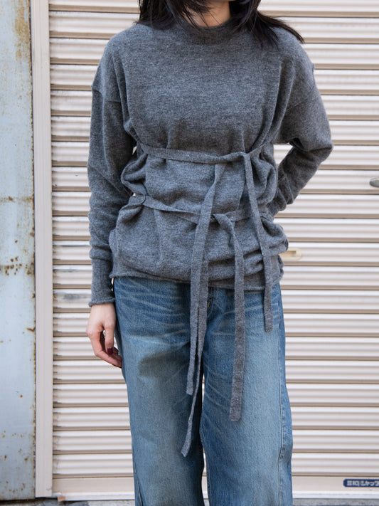 rus ルース KARAMU sweater GRAPHITE RU26AW021B グラファイト チャコール グレー カシミア アルパカ スペイン レディース 26FW 日本取り扱い 名古屋 丸の内 セレクトショップ THIRD PLACE サードプレイス