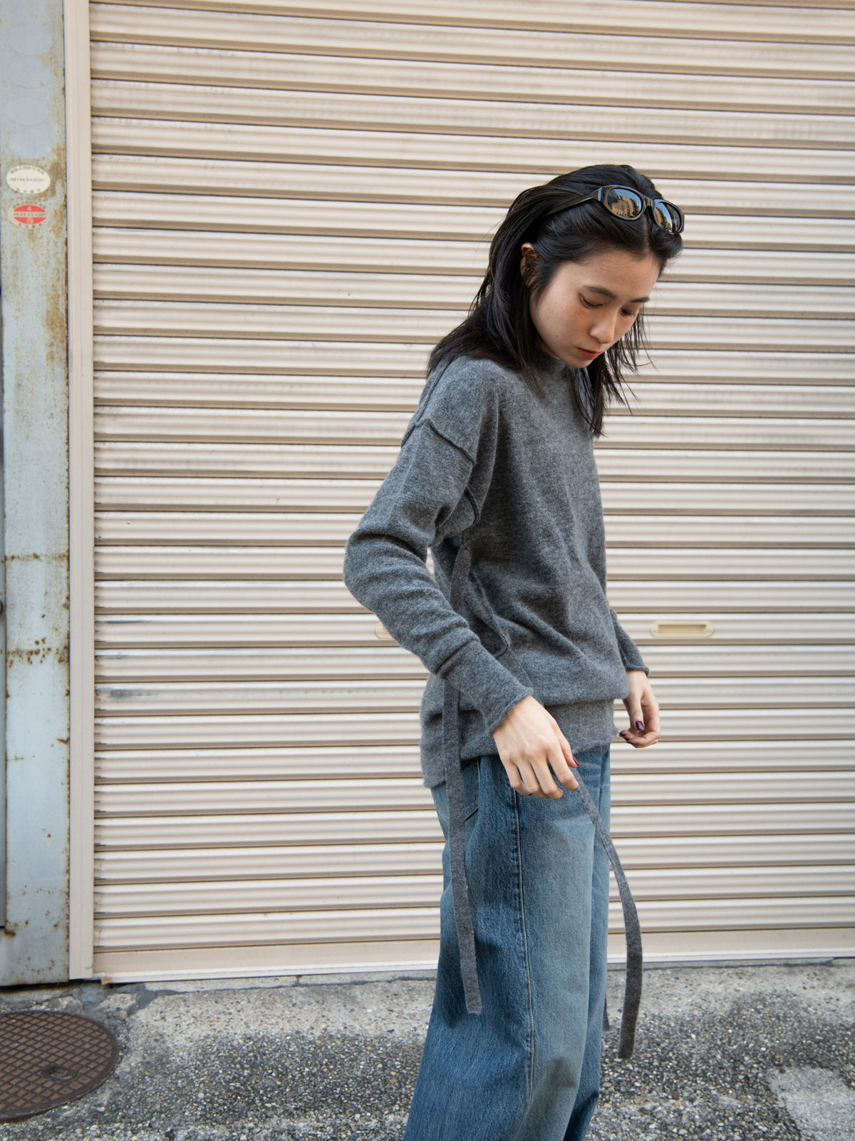 rus ルース KARAMU sweater GRAPHITE RU26AW021B グラファイト チャコール グレー カシミア アルパカ スペイン レディース 26FW 日本取り扱い 名古屋 丸の内 セレクトショップ THIRD PLACE サードプレイス