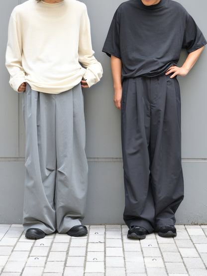 Antwort アントワート SMOOTH TAFTA DRAPE TUCK PANTS ANT-PT002 ポリエステル 通年 GRAY グレー BLACK ブラック 26AW 愛知県 名古屋 丸の内 セレクトショップ THIRD PLACE サードプレイス