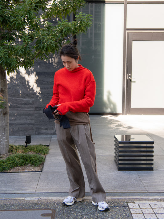 us ルース FURERU sweater TOMATO RU26AW022C トマト 朱色 オレンジ 赤 メリノウール スペイン レディース 26FW 日本取り扱い 名古屋 丸の内 セレクトショップ THIRD PLACE サードプレイス