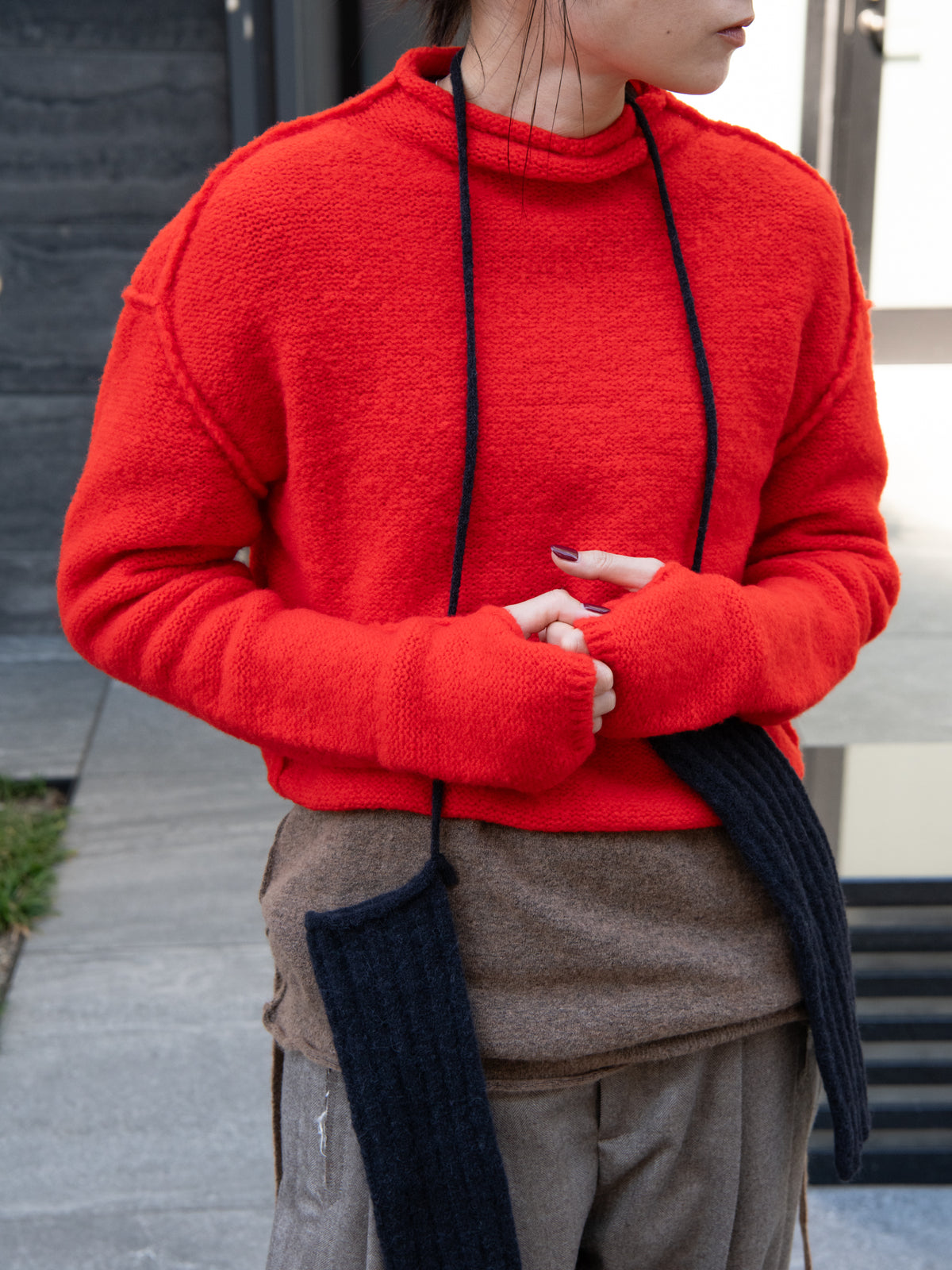 us ルース FURERU sweater TOMATO RU26AW022C トマト 朱色 オレンジ 赤 メリノウール スペイン レディース 26FW 日本取り扱い 名古屋 丸の内 セレクトショップ THIRD PLACE サードプレイス