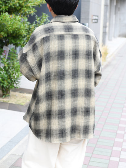 SUNFLOWER サンフラワー STABLE SHIRT 1301 チェックシャツ コットン リネン シルク 日本 名古屋 セレクトショップ THIRD PLACE サードプレイス 名古屋 愛知県 東海 セレクトショップ THIRD PLACE サードプレイス