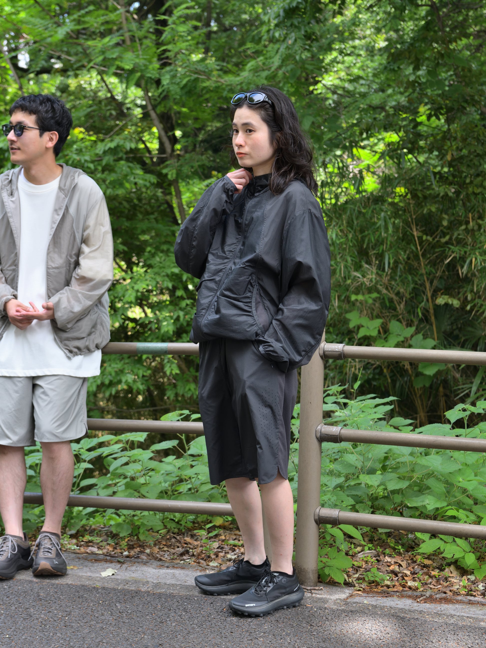 HIKING PATROL ハイキングパトロール SS26205 ORBIT LT TECHNICAL SHORTS  チャコール ブラック ナイロンショーツ 北欧 ノルウェー アウトドア 都会 26SS 愛知県 名古屋 丸の内 セレクトショップ THIRD PLACE サードプレイス