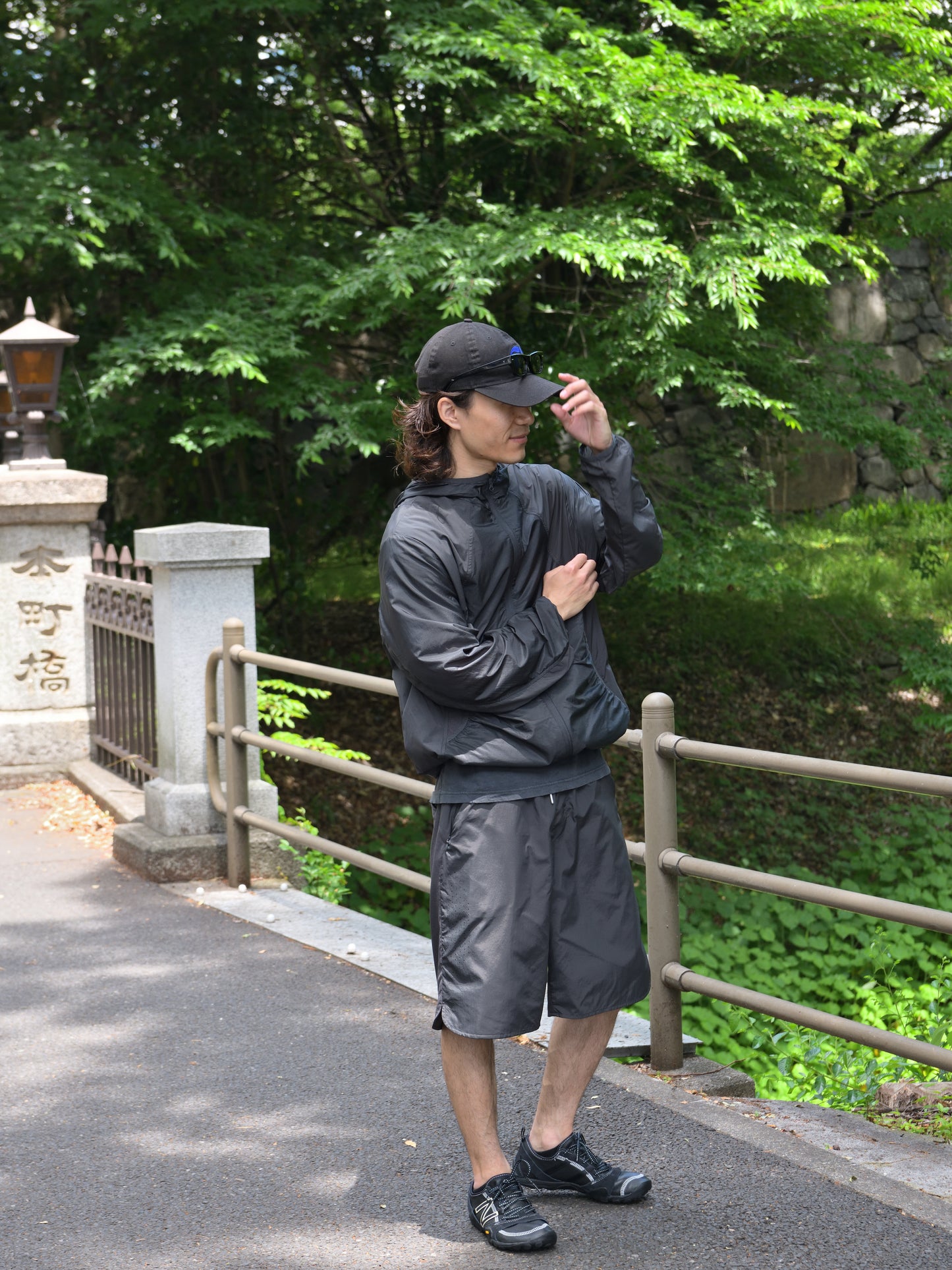 HIKING PATROL ハイキングパトロール SS26205 ORBIT LT TECHNICAL SHORTS  チャコール ブラック ナイロンショーツ 北欧 ノルウェー アウトドア 都会 26SS 愛知県 名古屋 丸の内 セレクトショップ THIRD PLACE サードプレイス