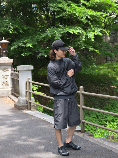 HIKING PATROL ハイキングパトロール SS26205 ORBIT LT TECHNICAL SHORTS  チャコール ブラック ナイロンショーツ 北欧 ノルウェー アウトドア 都会 26SS 愛知県 名古屋 丸の内 セレクトショップ THIRD PLACE サードプレイス