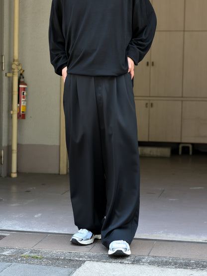 Antwort アントワート WOOL GABARDINE WIDE EASY PANTS ANT-PT004 ウールギャバジン BLACK ブラック 26AW 愛知県 名古屋 丸の内 セレクトショップ THIRD PLACE サードプレイス