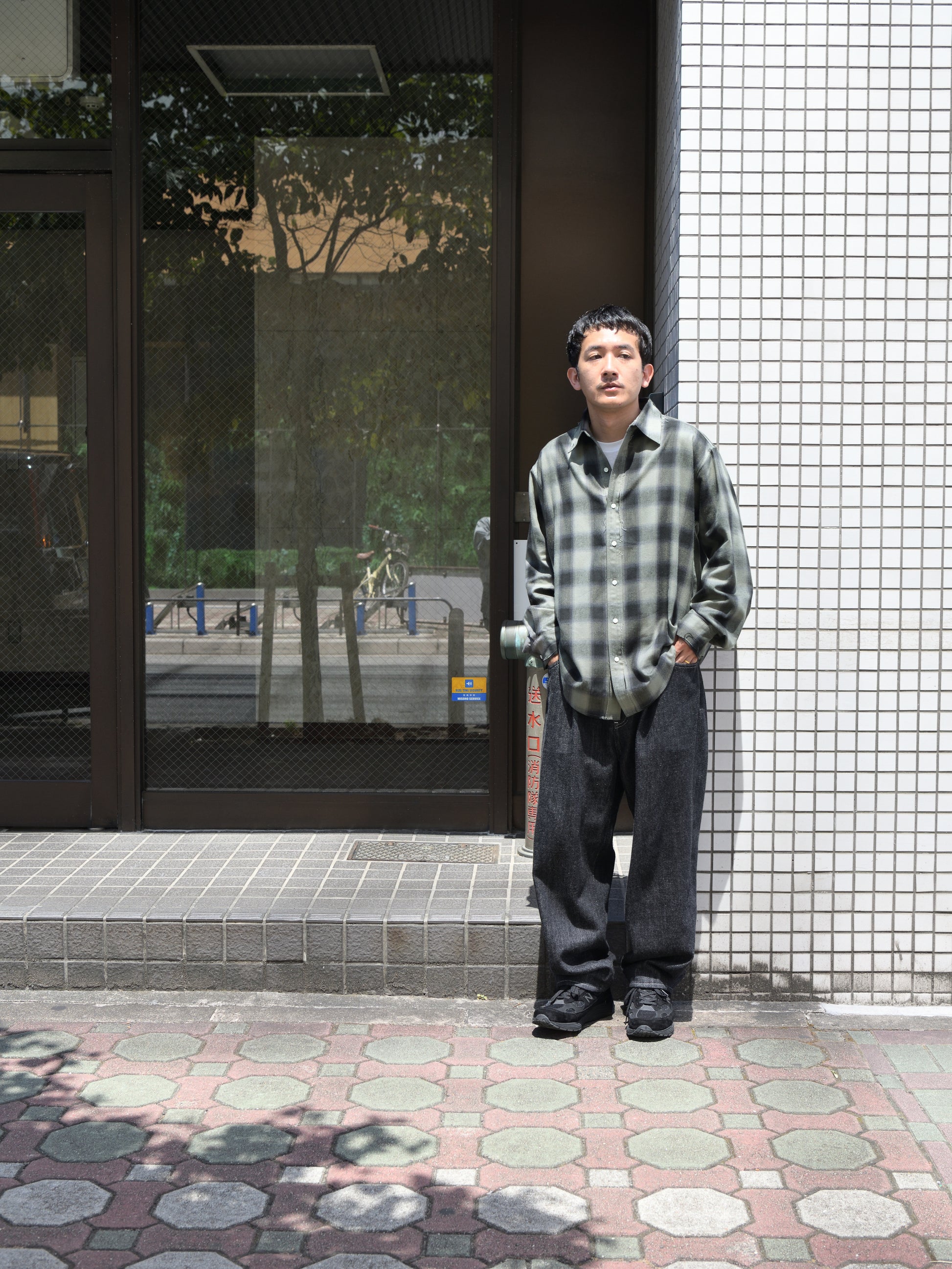 ISSUETHINGS イシューシングス type127  127-c-00 GREEN BLACK グリーン ブラック チェック コットン リヨセル シャツ 26AW 愛知県 名古屋 丸の内 ユニセックス セレクトショップ THIRD PLACE サードプレイス