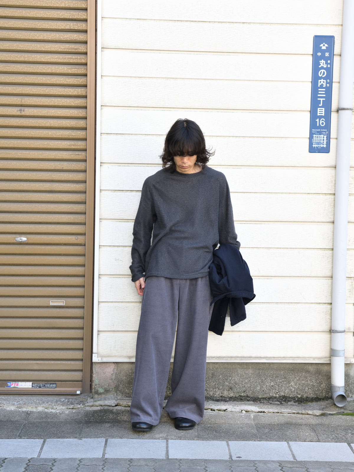 SATISFY サティスファイ FuzzFleece AD Long Tee PHANTOM 11067-88000 ブラック グレー POLYESTER ポリエステル Polartec ポーラテック フリース インナー インサレーション フランス パリ paris 26FW 日本取り扱い 名古屋 丸の内 セレクトショップ THIRD PLACE サードプレイス