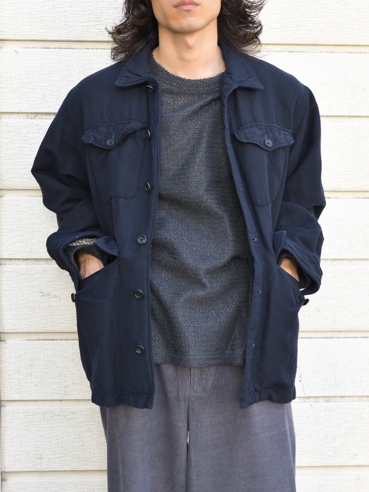 SATISFY サティスファイ FuzzFleece AD Long Tee PHANTOM 11067-88000 ブラック グレー POLYESTER ポリエステル Polartec ポーラテック フリース インナー インサレーション フランス パリ paris 26FW 日本取り扱い 名古屋 丸の内 セレクトショップ THIRD PLACE サードプレイス