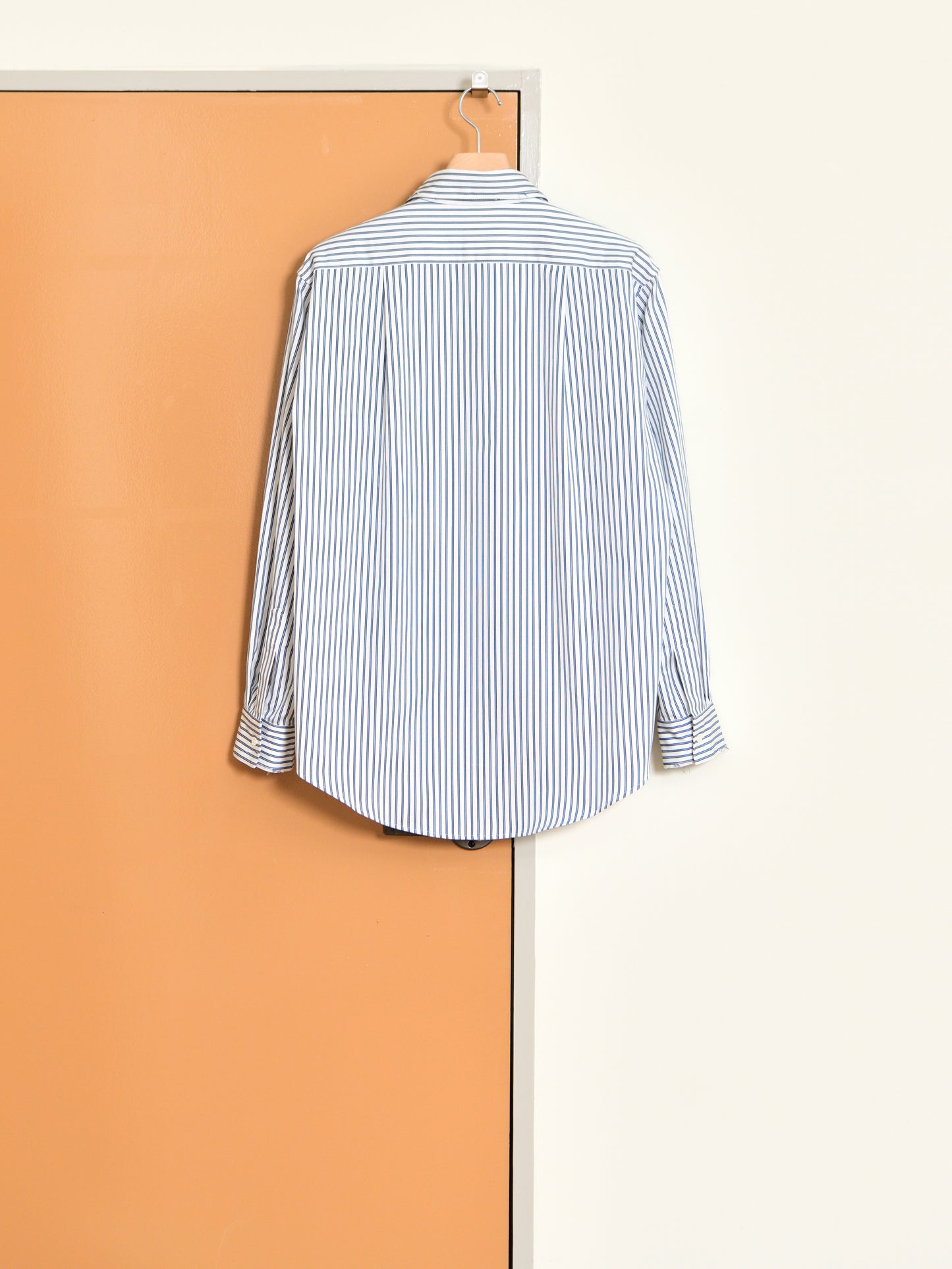 ISSUETHINGS イシューシングス type127  127-c-00 WHITE NAVY ホワイト ネイビー ストライプ コットン シャツ 26AW 愛知県 名古屋 丸の内 ユニセックス セレクトショップ THIRD PLACE サードプレイス
