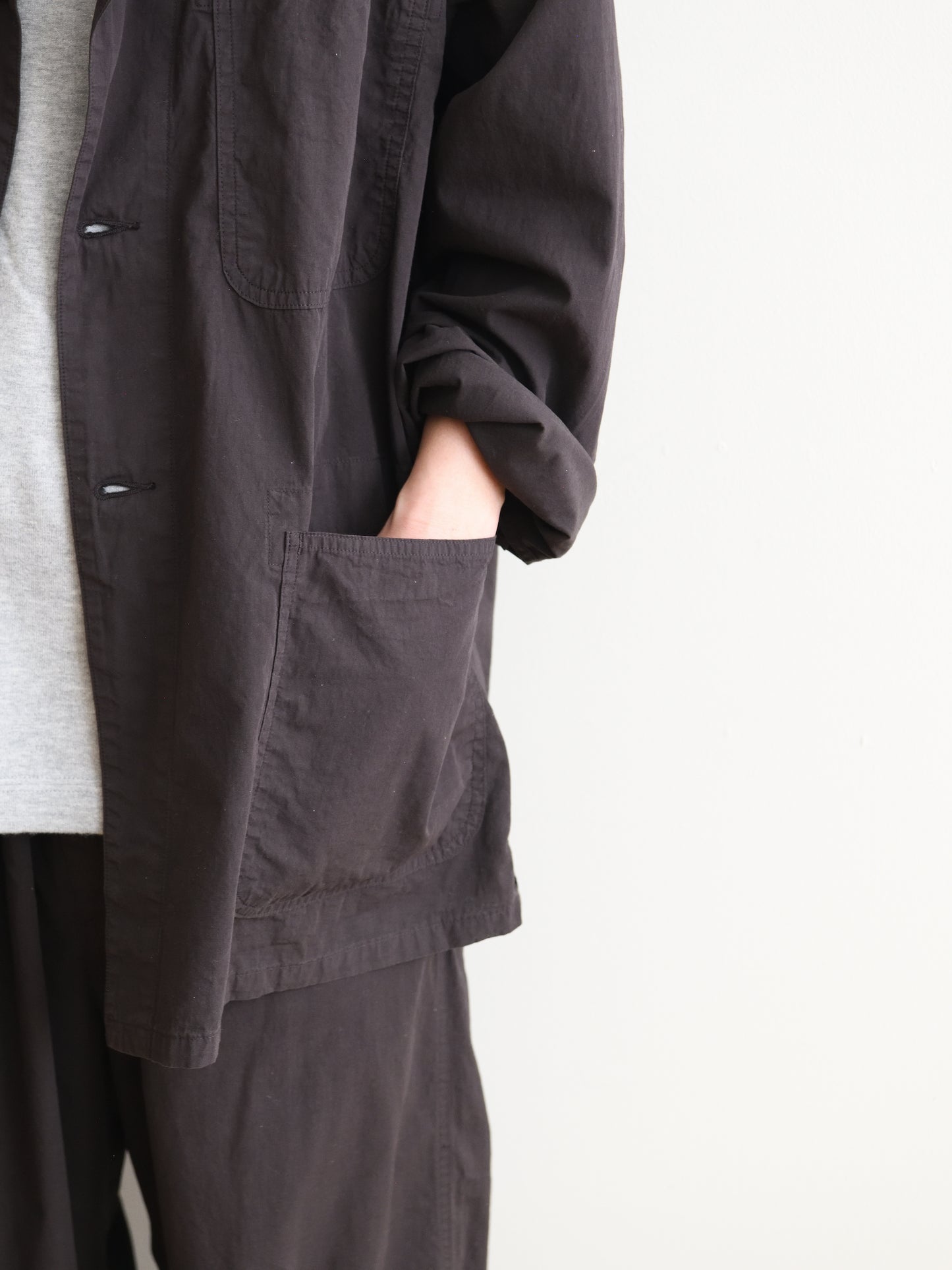 HERILL ヘリル Ripstop P41 Coverall 26-011-HL-8190-10 コットン ジャケット リップストップ 快適 ブラウン 夏 セットアップ 愛知県 名古屋 丸の内 セレクトショップ THIRD PLACE サードプレイス