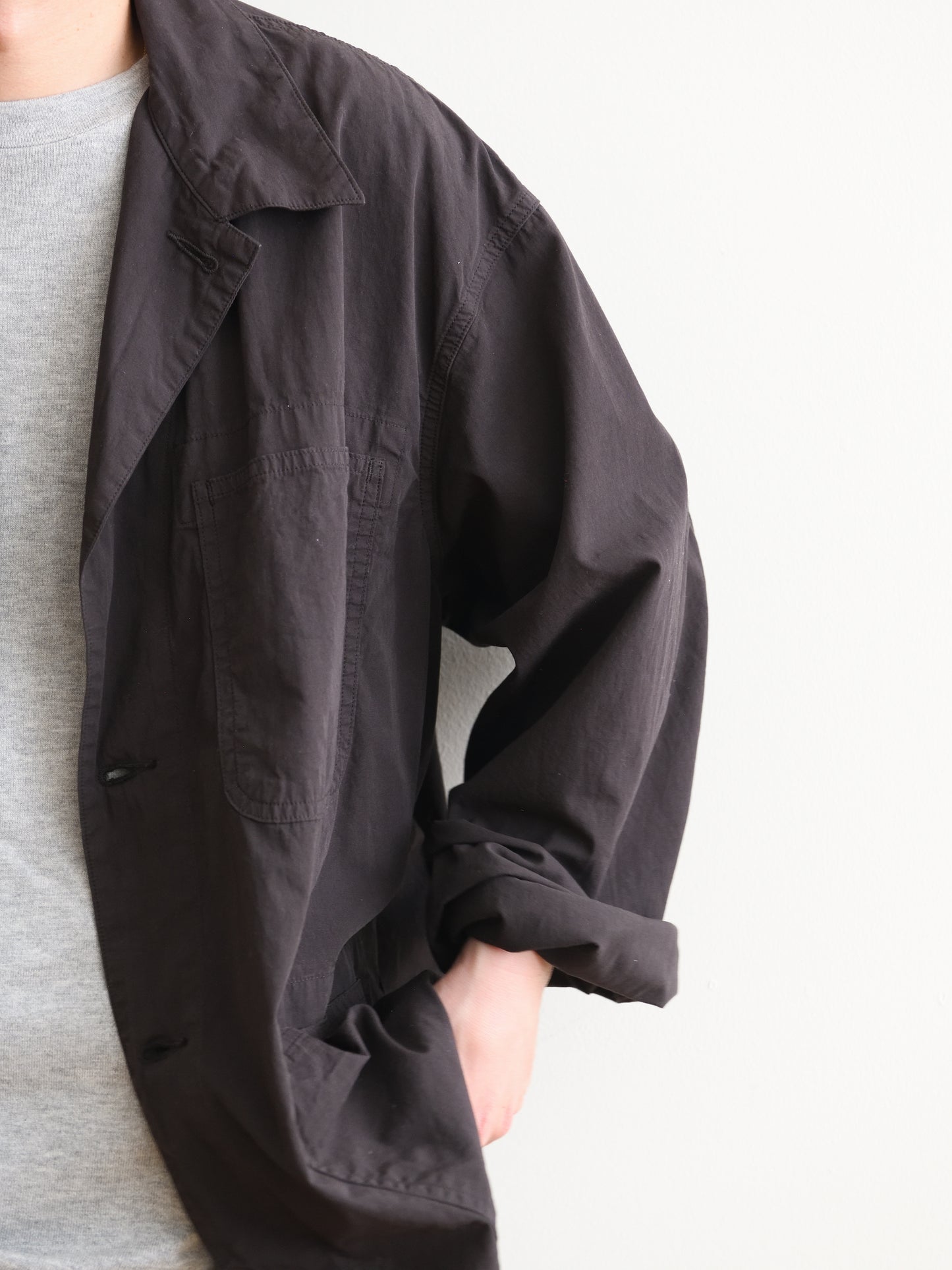 HERILL ヘリル Ripstop P41 Coverall 26-011-HL-8190-10 コットン ジャケット リップストップ 快適 ブラウン 夏 セットアップ 愛知県 名古屋 丸の内 セレクトショップ THIRD PLACE サードプレイス