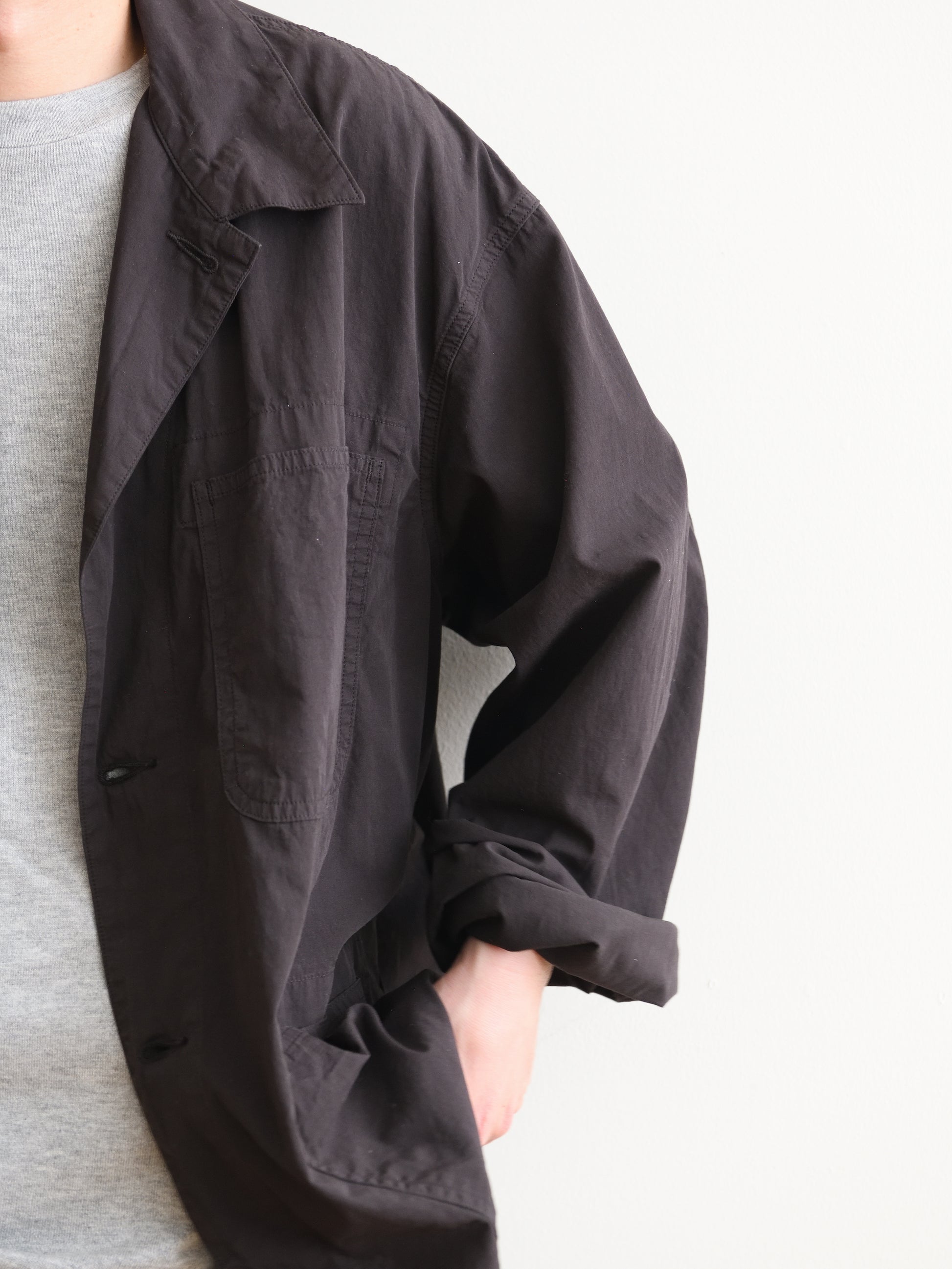 HERILL ヘリル Ripstop P41 Coverall 26-011-HL-8190-10 コットン ジャケット リップストップ 快適 ブラウン 夏 セットアップ 愛知県 名古屋 丸の内 セレクトショップ THIRD PLACE サードプレイス