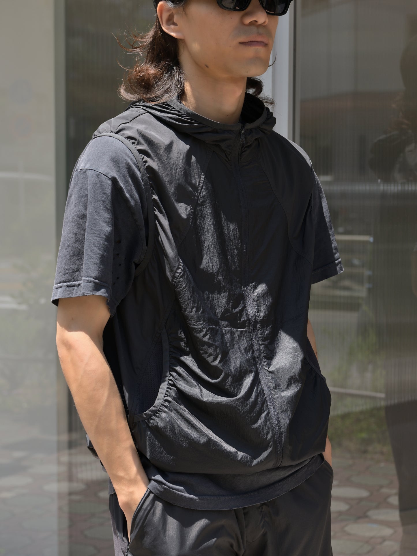 HIKING PATROL ハイキングパトロール SS26008 ORBIT LT TECHNICAL VEST  チャコール ブラック ナイロンベスト 北欧 ノルウェー アウトドア 都会 26SS 愛知県 名古屋 丸の内 セレクトショップ THIRD PLACE サードプレイス
