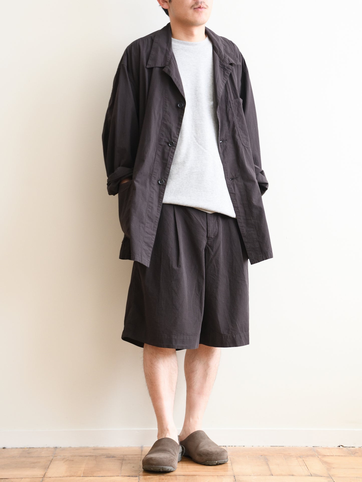 HERILL ヘリル Ripstop P41 Coverall 26-011-HL-8190-10 コットン ジャケット リップストップ 快適 ブラウン 夏 セットアップ 愛知県 名古屋 丸の内 セレクトショップ THIRD PLACE サードプレイス