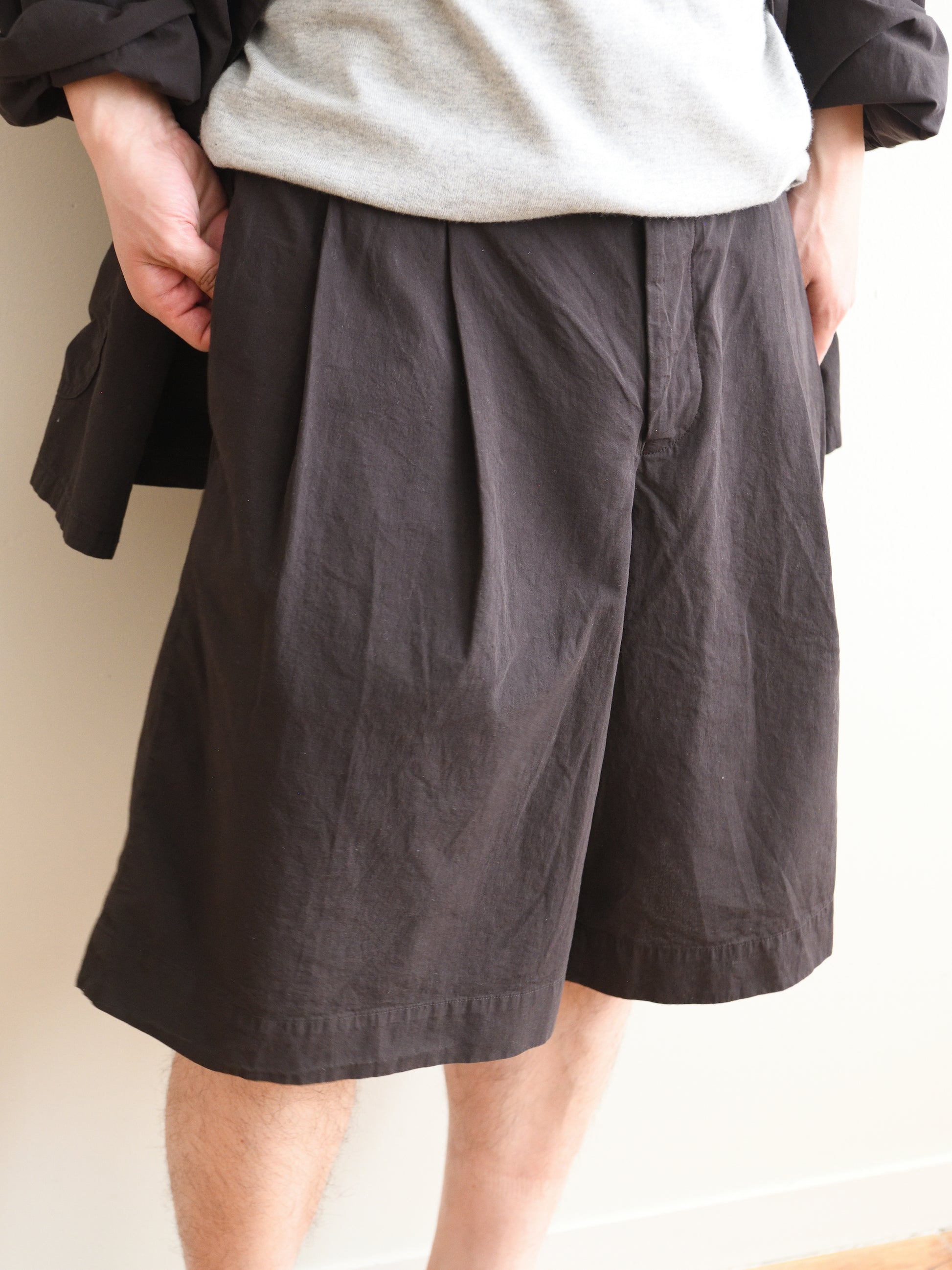 HERILL ヘリル Ripstop Chinoshorts 26-030-HL-8260-10 コットン ショーツ リップストップ 快適 ブラウン 夏 セットアップ 愛知県 名古屋 丸の内 セレクトショップ THIRD PLACE サードプレイス