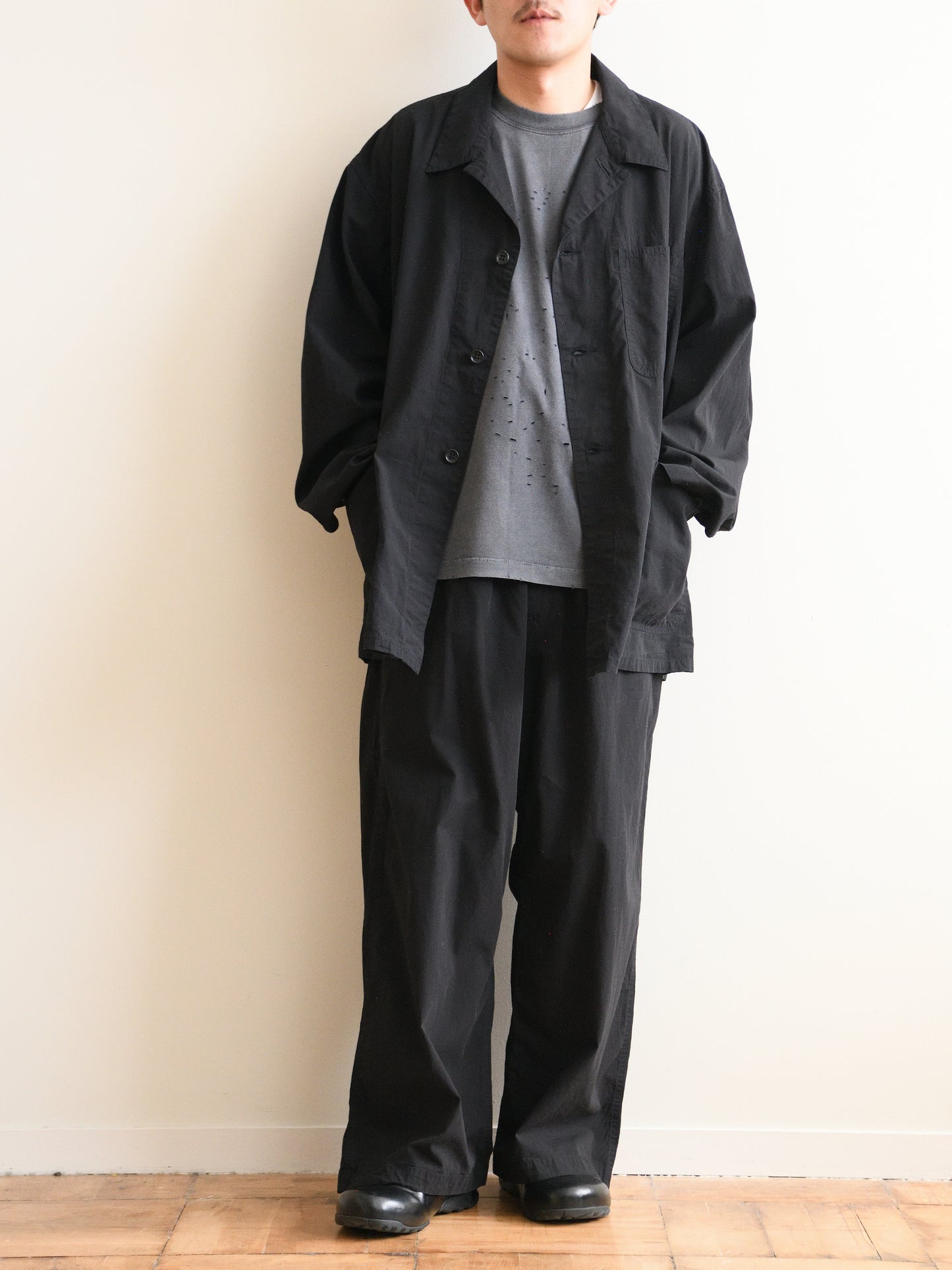 HERILL ヘリル Ripstop P41 Coverall 26-011-HL-8190-10 コットン ジャケット リップストップ 快適 ブラック 夏 セットアップ 愛知県 名古屋 丸の内 セレクトショップ THIRD PLACE サードプレイス