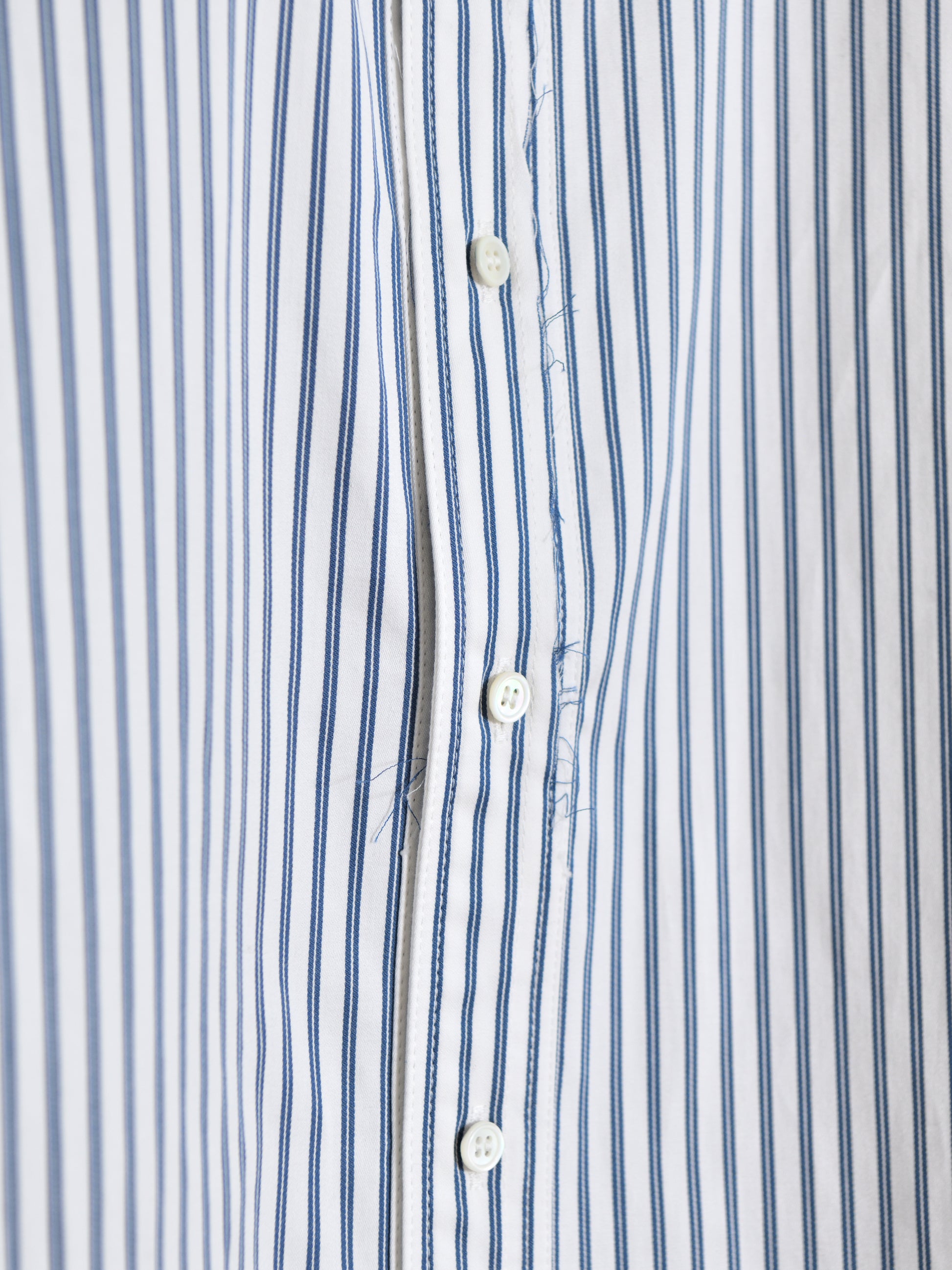 ISSUETHINGS イシューシングス type127  127-c-00 WHITE NAVY ホワイト ネイビー ストライプ コットン シャツ 26AW 愛知県 名古屋 丸の内 ユニセックス セレクトショップ THIRD PLACE サードプレイス