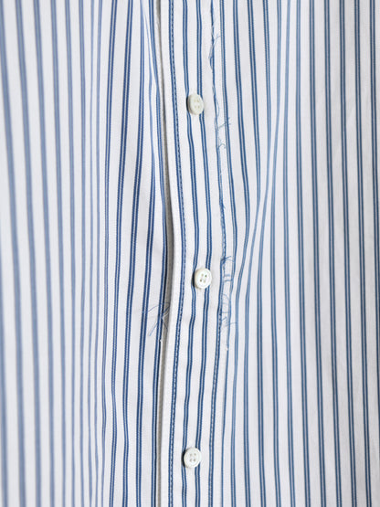 ISSUETHINGS イシューシングス type127  127-c-00 WHITE NAVY ホワイト ネイビー ストライプ コットン シャツ 26AW 愛知県 名古屋 丸の内 ユニセックス セレクトショップ THIRD PLACE サードプレイス