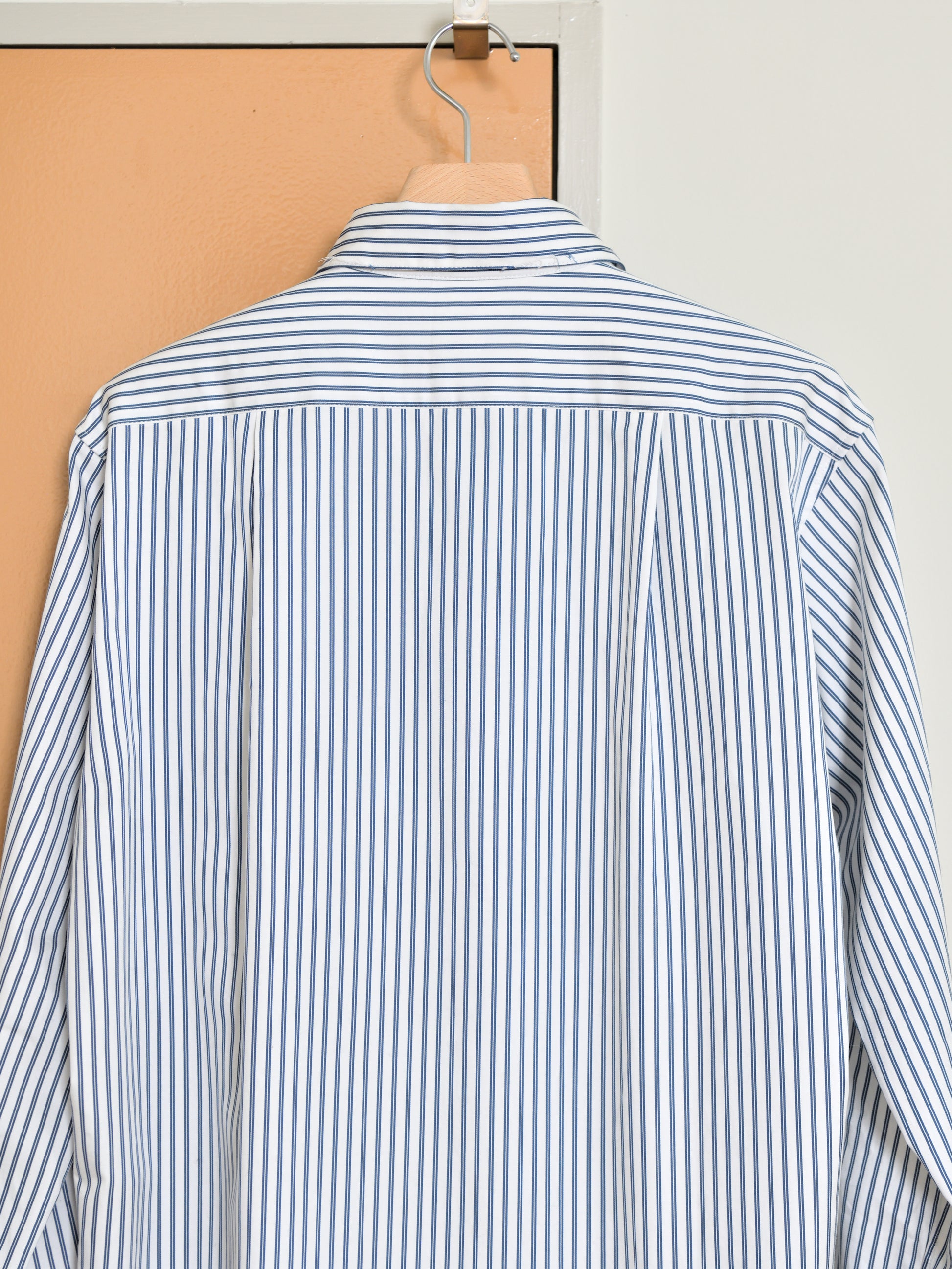 ISSUETHINGS イシューシングス type127  127-c-00 WHITE NAVY ホワイト ネイビー ストライプ コットン シャツ 26AW 愛知県 名古屋 丸の内 ユニセックス セレクトショップ THIRD PLACE サードプレイス
