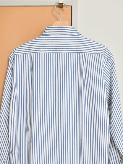 ISSUETHINGS イシューシングス type127  127-c-00 WHITE NAVY ホワイト ネイビー ストライプ コットン シャツ 26AW 愛知県 名古屋 丸の内 ユニセックス セレクトショップ THIRD PLACE サードプレイス