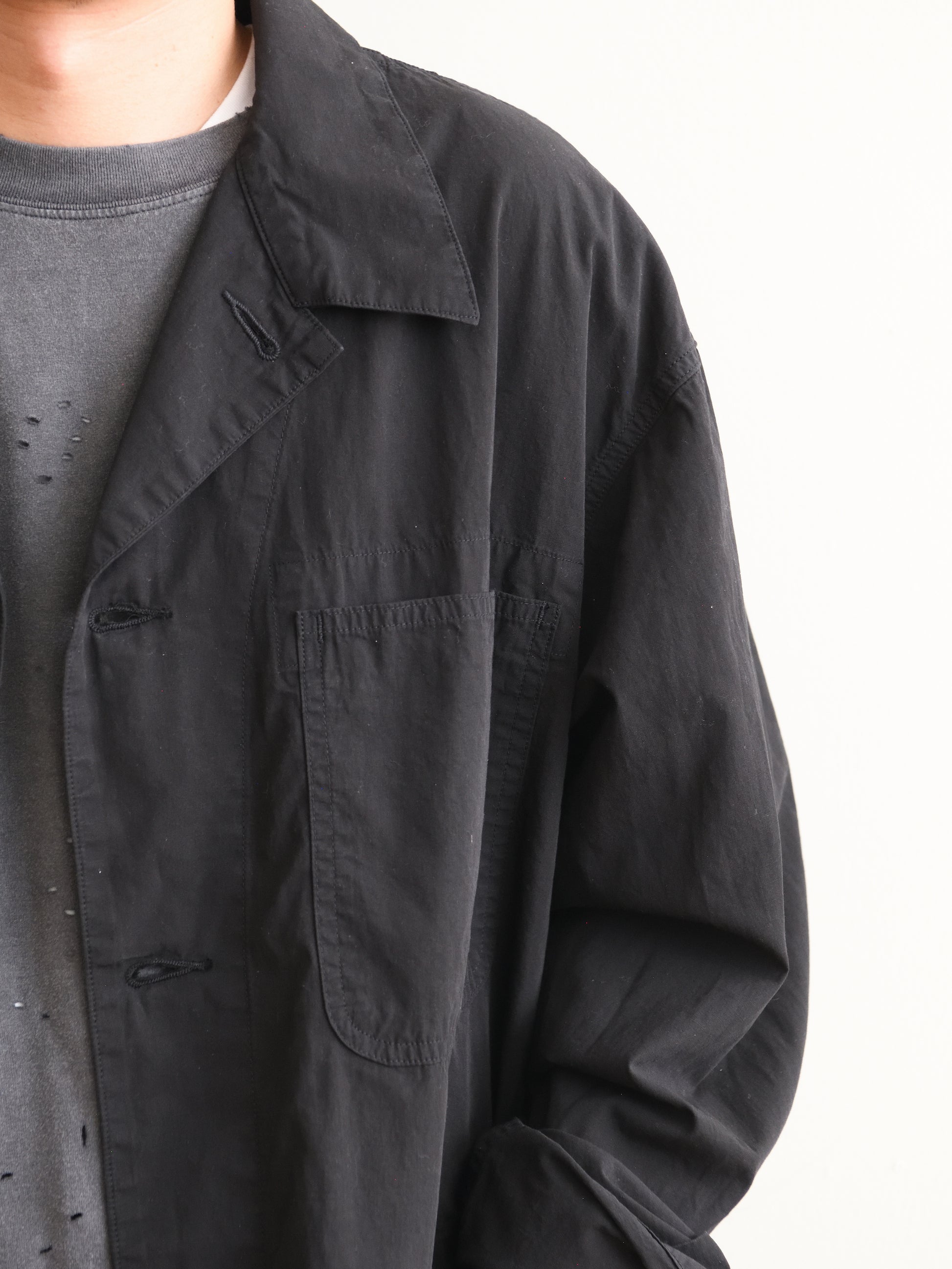 HERILL ヘリル Ripstop P41 Coverall 26-011-HL-8190-10 コットン ジャケット リップストップ 快適 ブラック 夏 セットアップ 愛知県 名古屋 丸の内 セレクトショップ THIRD PLACE サードプレイス