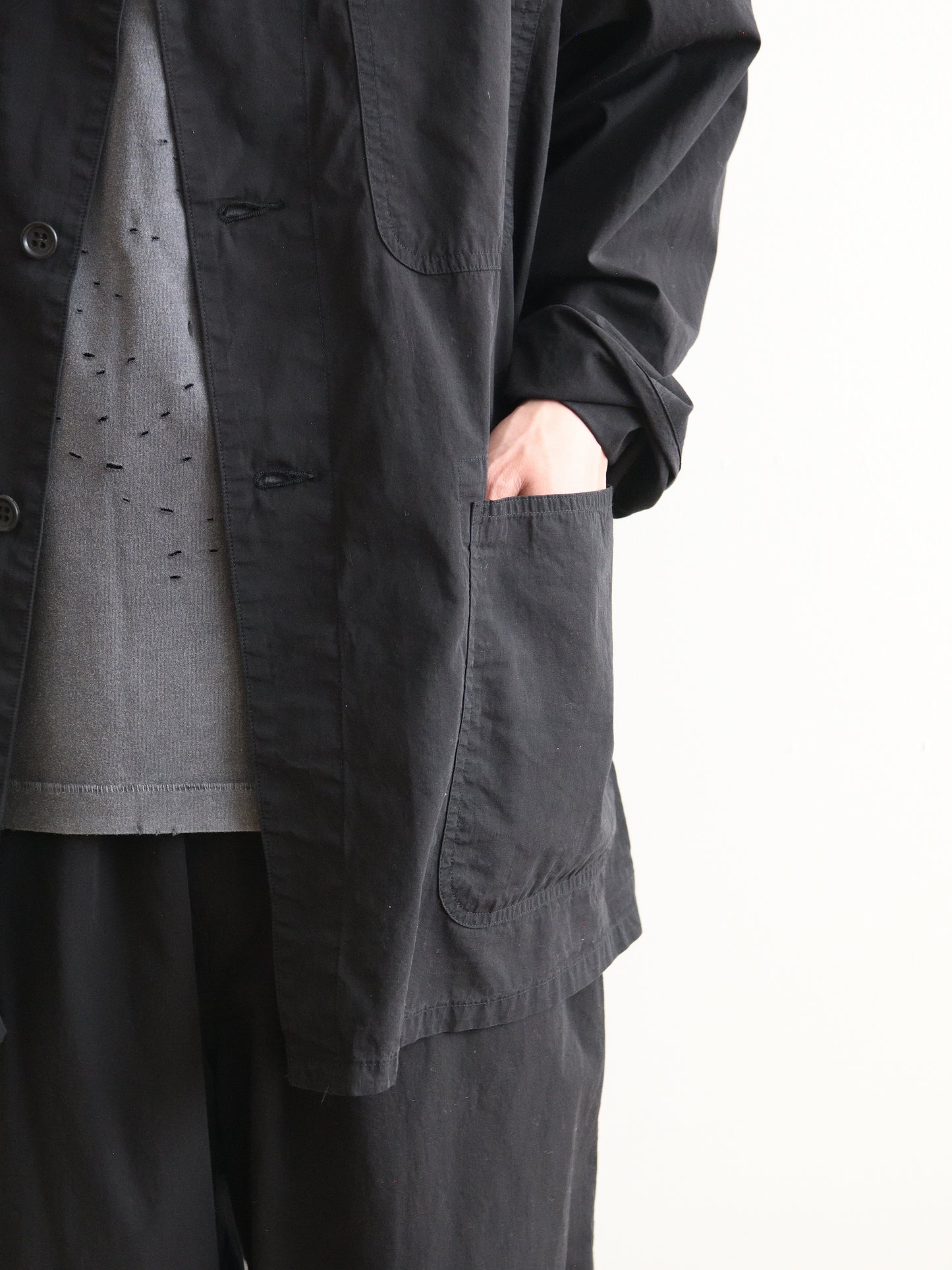 HERILL ヘリル Ripstop P41 Coverall 26-011-HL-8190-10 コットン ジャケット リップストップ 快適 ブラック 夏 セットアップ 愛知県 名古屋 丸の内 セレクトショップ THIRD PLACE サードプレイス