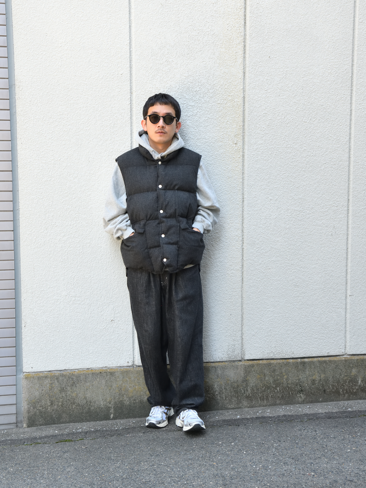 HERILL へリル Cashmere Woodchoppers Vest 26-011-HL-8350-30 CHARCOAL カシミヤ シルク ダウン DOWN ベスト 26FW 日本取り扱い 名古屋 丸の内 セレクトショップ THIRD PLACE サードプレイス