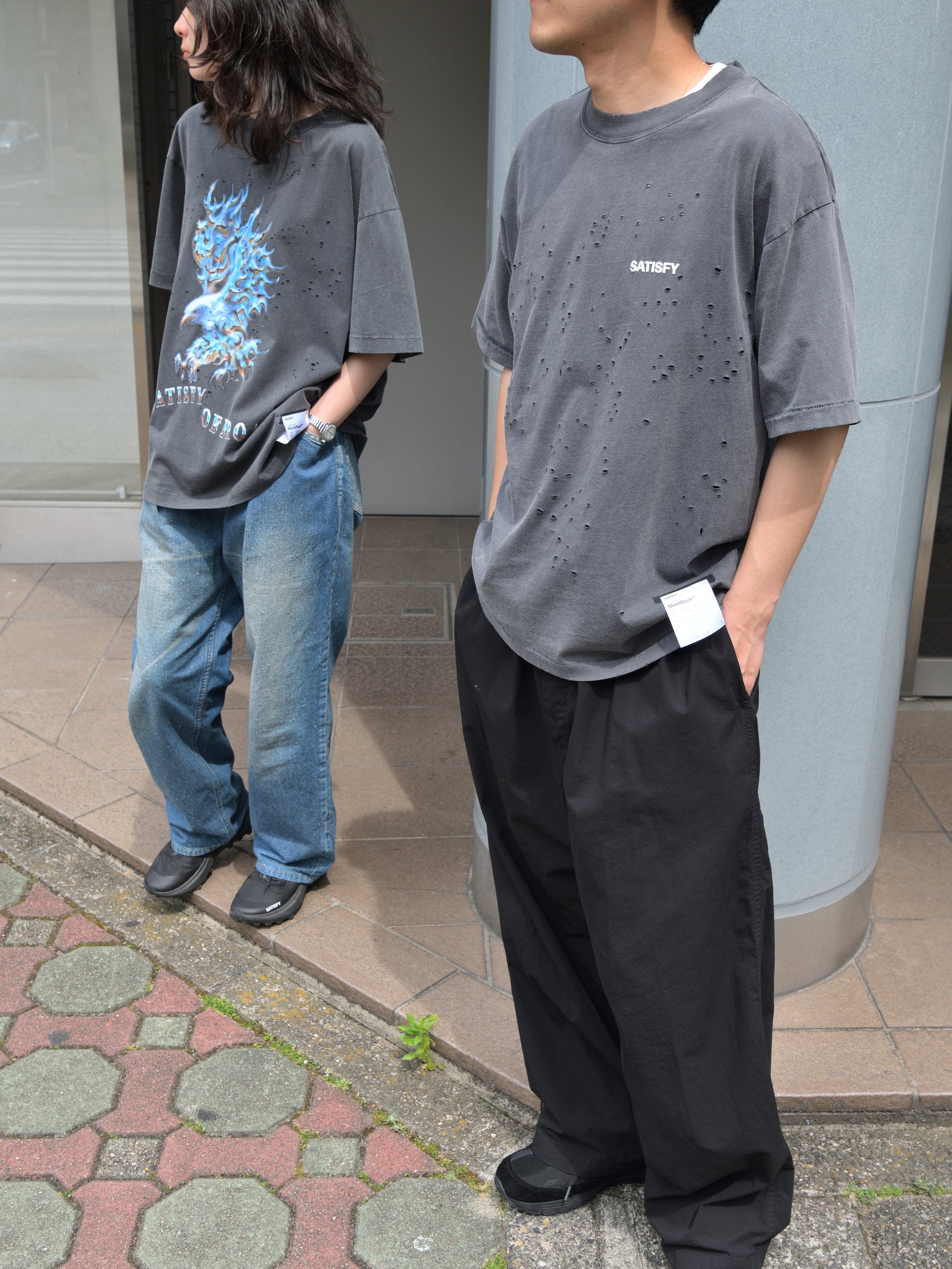 SATISFY サティスファイ MothTech T-shirt 11006-00A15 Tシャツ ランニング イタリア フランス 26ss AGEBLACK ヴィンテージ  ブラック 通販 愛知県 名古屋 丸の内 セレクトショップ THIRD PLACE サードプレイス