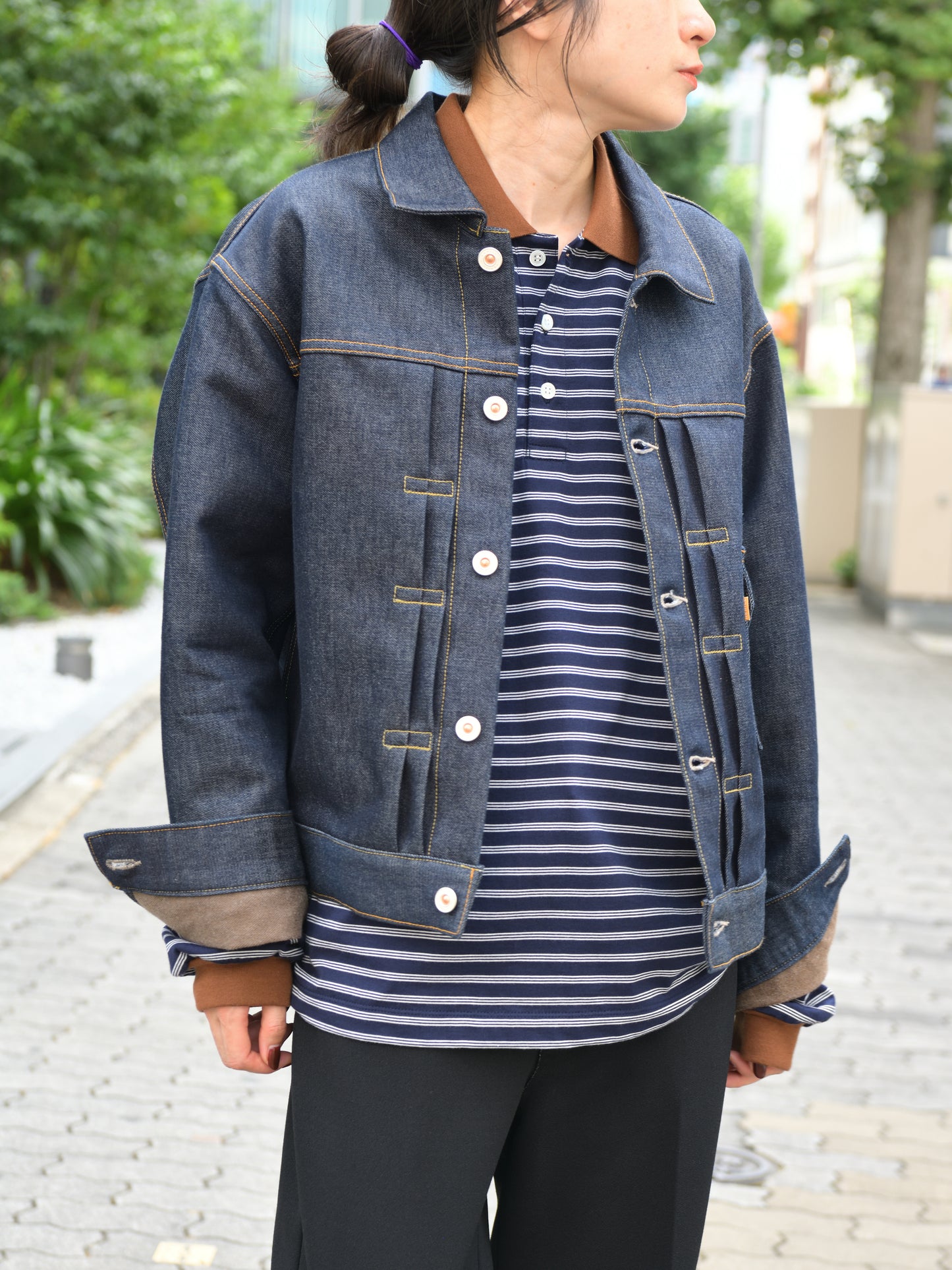 Ernie Palo アーニーパロ Border Polo L/S T-shirt EP12CT04 ポロシャツ ネイビー NAVY ベーシック ユニセックス 26AW 愛知県 名古屋 丸の内 セレクトショップ THIRD PLACE サードプレイス