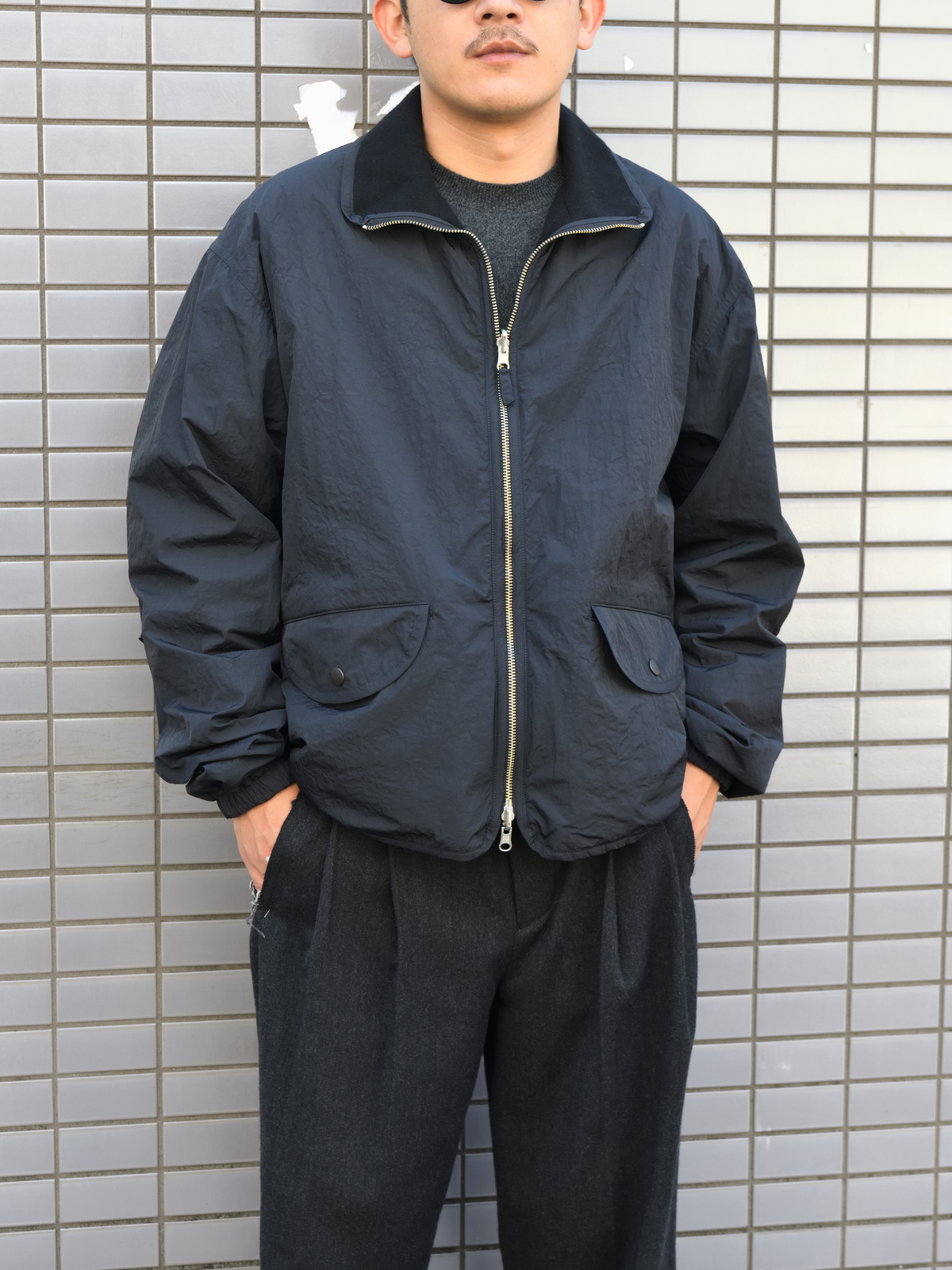 YOKE ヨーク Wool Cashmere Fleece Reversible Blouson BLACK YK26FW01362B ブラック 黒 リバーシブル NYLON WOOL CASHMERE ナイロン ウール カシミヤ ブルゾン 26FW 日本取り扱い 名古屋 丸の内 セレクトショップ THIRD PLACE サードプレイス