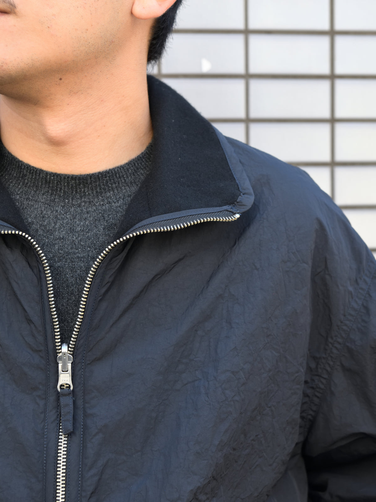 YOKE ヨーク Wool Cashmere Fleece Reversible Blouson BLACK YK26FW01362B ブラック 黒 リバーシブル NYLON WOOL CASHMERE ナイロン ウール カシミヤ ブルゾン 26FW 日本取り扱い 名古屋 丸の内 セレクトショップ THIRD PLACE サードプレイス
