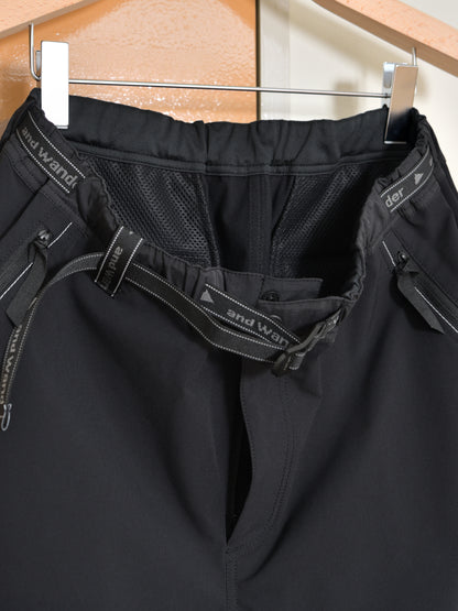andwander trek short pants 574-6122009 ショーツ ブラック  定番 日本 名古屋 セレクトショップ THIRD PLACE サードプレイス 名古屋 愛知県 東海 セレクトショップ THIRD PLACE サードプレイス
