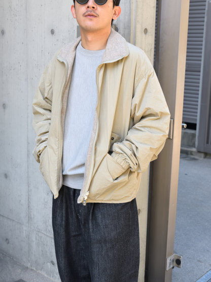YOKE ヨーク Wool Cashmere Fleece Reversible Blouson BEIGE YK26FW01362B ベージュ リバーシブル NYLON WOOL CASHMERE ナイロン ウール カシミヤ ブルゾン 26FW 日本取り扱い 名古屋 丸の内 セレクトショップ THIRD PLACE サードプレイス