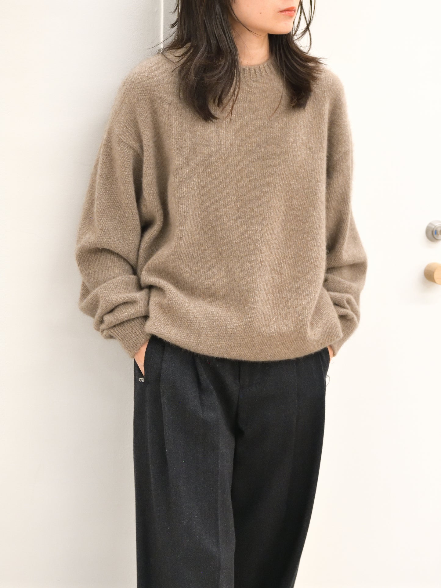 HERILL ヘリル Rigidcashmere Pullover 26-080-HL-8020-30 リジットカシミア ニット NATURAL ナチュラル 26AW 愛知県 名古屋 丸の内 セレクトショップ THIRD PLACE サードプレイス