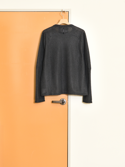 SATISFY サティスファイ FuzzFleece AD Long Tee PHANTOM 11067-88000 ブラック グレー POLYESTER ポリエステル Polartec ポーラテック フリース インナー インサレーション フランス パリ paris 26FW 日本取り扱い 名古屋 丸の内 セレクトショップ THIRD PLACE サードプレイス