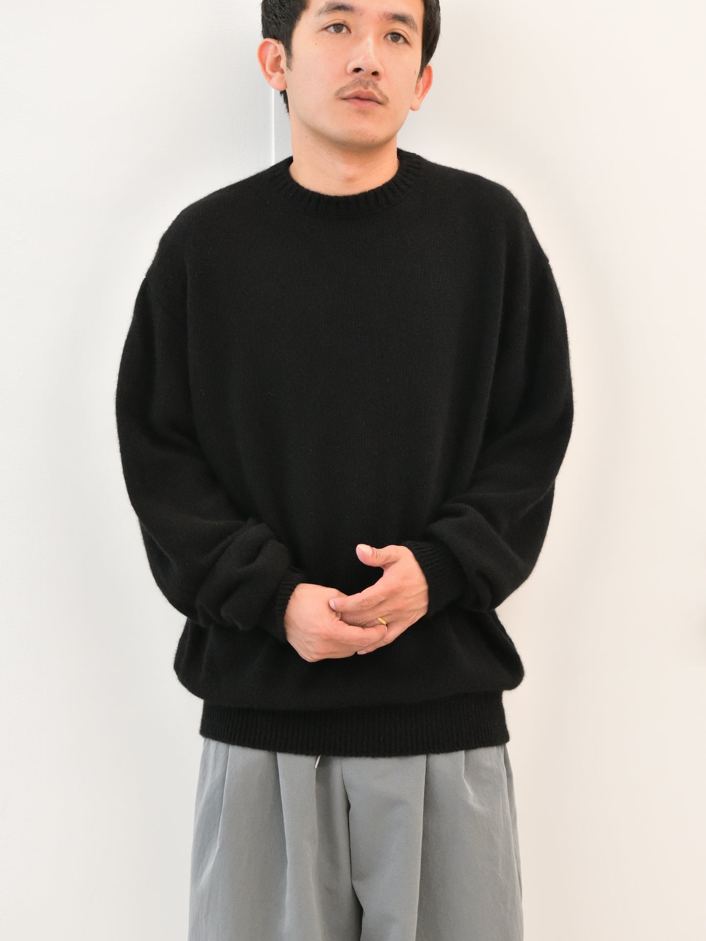 HERILL ヘリル Rigidcashmere Pullover 26-080-HL-8020-30 リジットカシミア ニット BLACK ブラック 26AW 愛知県 名古屋 丸の内 セレクトショップ THIRD PLACE サードプレイス
