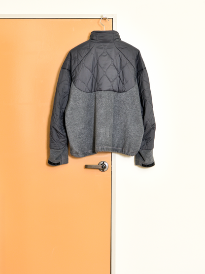 andwander アンドワンダー quilting fleece jacket 574-6281040 GRAY グレー フリース ジャケット ナイロン アウトドア 登山 キャンプ 26FW 日本取り扱い 名古屋 丸の内 セレクトショップ THIRD PLACE サードプレイス