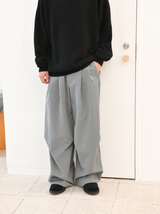 Antwort アントワート SMOOTH TAFTA DRAPE TUCK PANTS ANT-PT002 ポリエステル 通年 GRAY グレー BLACK ブラック 26AW 愛知県 名古屋 丸の内 セレクトショップ THIRD PLACE サードプレイス